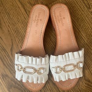 Kate Spade Ruffle Leather Sandal